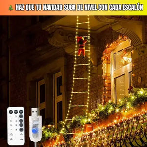 ESCALERA LED 2 METROS NAVIDEÑA