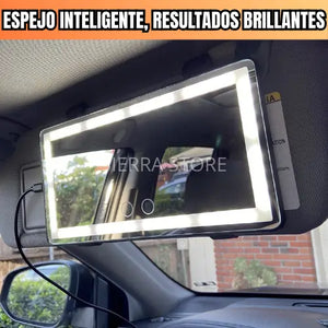 Espejo De Maquillaje Carro Tactil Led