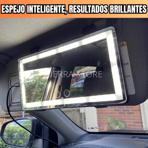Espejo De Maquillaje Carro Tactil Led