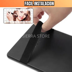 Espejo De Maquillaje Carro Tactil Led