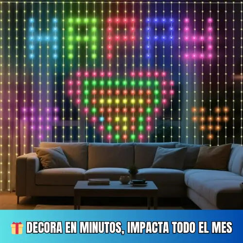 Cortina LED Navideña