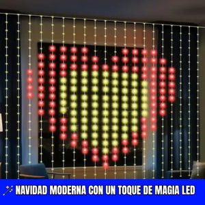 Cortina LED Navideña