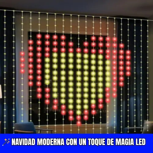Cortina LED Navideña