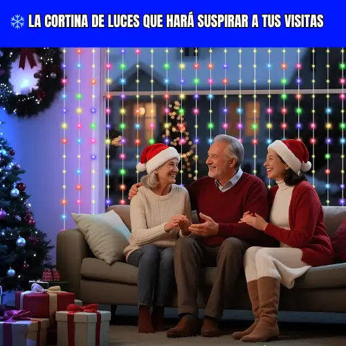 Cortina LED Navideña