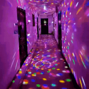 Bombillo De Luces Bola Magica Giratorio